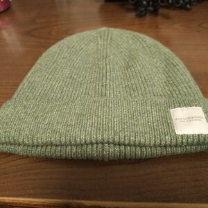 Scotch & Soda Beanie Hat Wool Blend Green